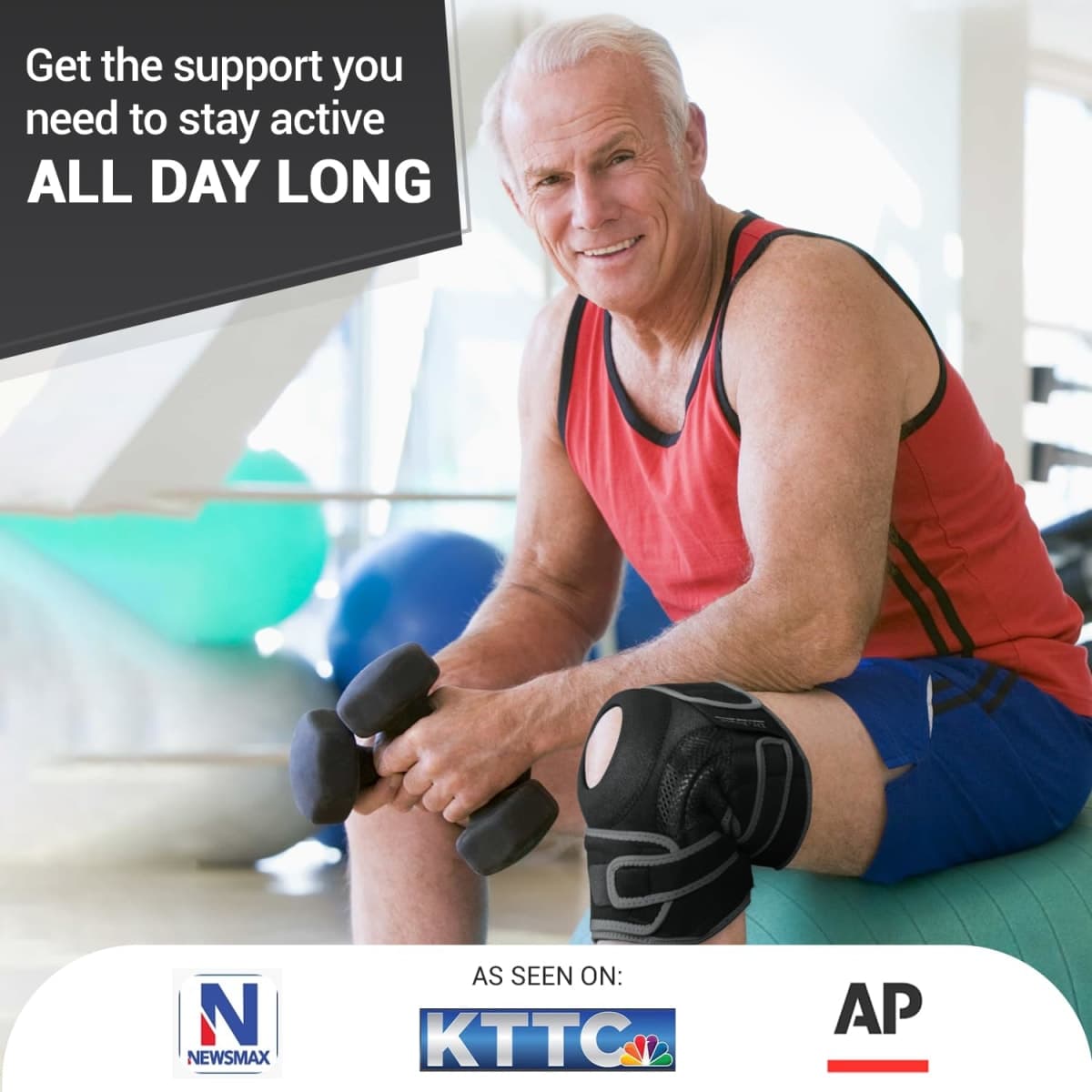 DR. BRACE ELITE Knee Brace with Side Stabilizers & Patella Gel Pads for Maximum Knee Pain Support and fast recovery for men and women-Please Check How To Size Video (Mercury, Medium) thumbnail 4
