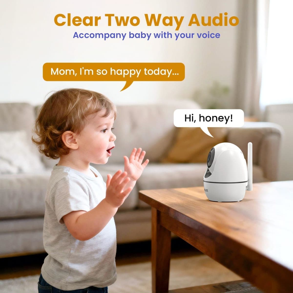 ANMEATE 5" HD Video Baby Monitor with Camera and Audio thumbnail 5
