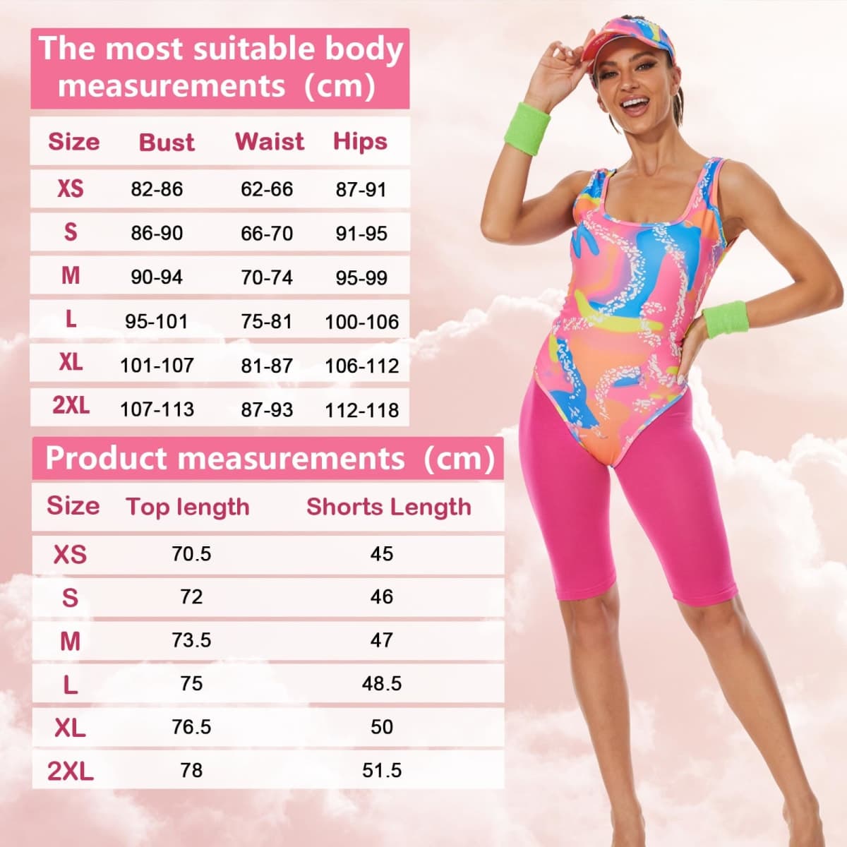 ZOKJFDK 80s Workout Costume for Women Halloween Cosplay Couples Outfits Swimwear Suit 80s 90s Workout Costume Outfit (X-Small) thumbnail 4