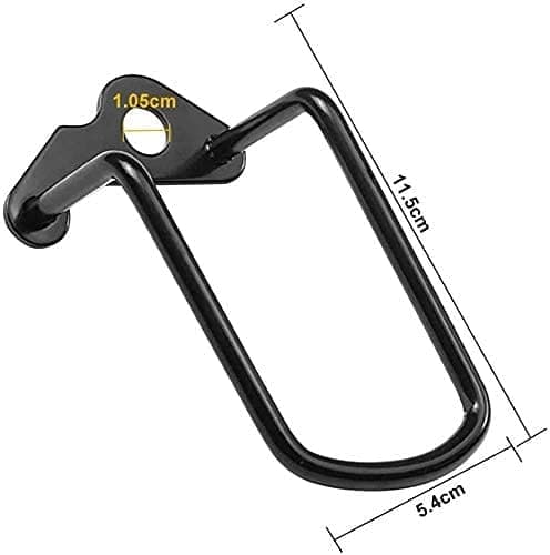 Set of 2 Rear Derailleur Protectors Bicycle Rear Derailleur Protection Bar Iron Protective Films for Bicycle Mountain Bikes Road Bikes Folding Bikes Black thumbnail 2