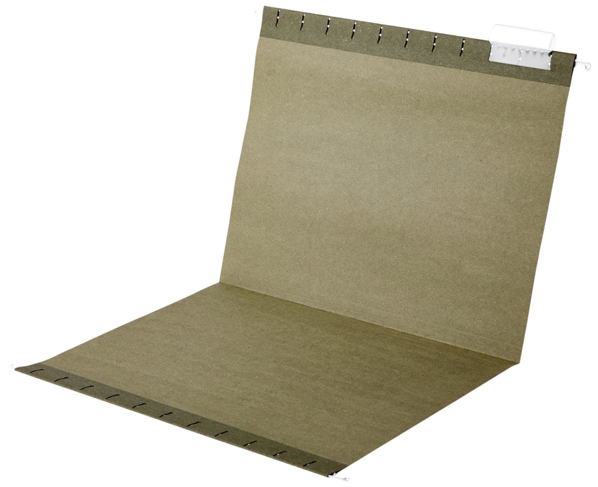 Amazon Basics Hanging File Folders, Letter Size, Standard Green, 1/5-Cut Tabs, 75 per box thumbnail 4