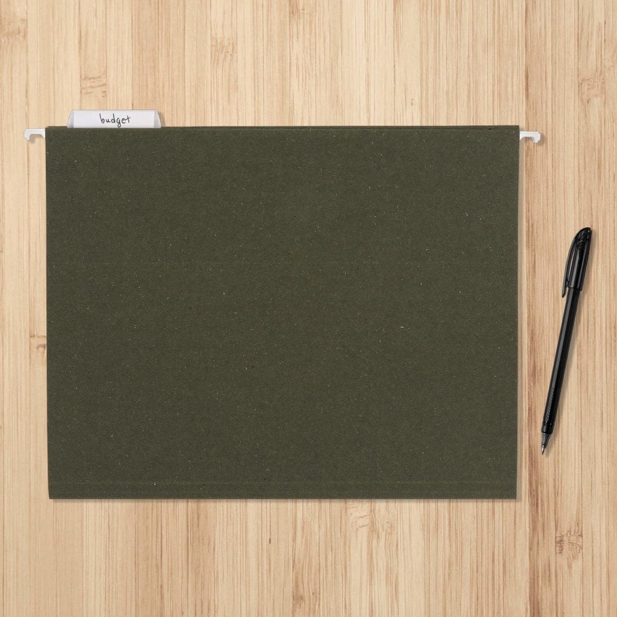Amazon Basics Hanging File Folders, Letter Size, Standard Green, 1/5-Cut Tabs, 75 per box thumbnail 5