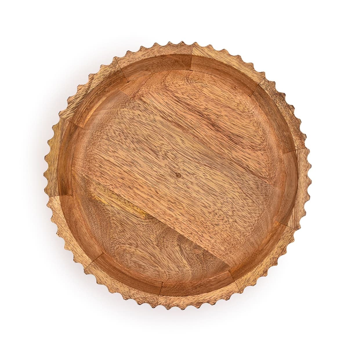 Kimona Fruit Bowls Wooden Fruit Bowl or Candy Bowl, Elevate Your Space With A Unique Bowl Centerpiece (10" X 10" X 2.5") thumbnail 2