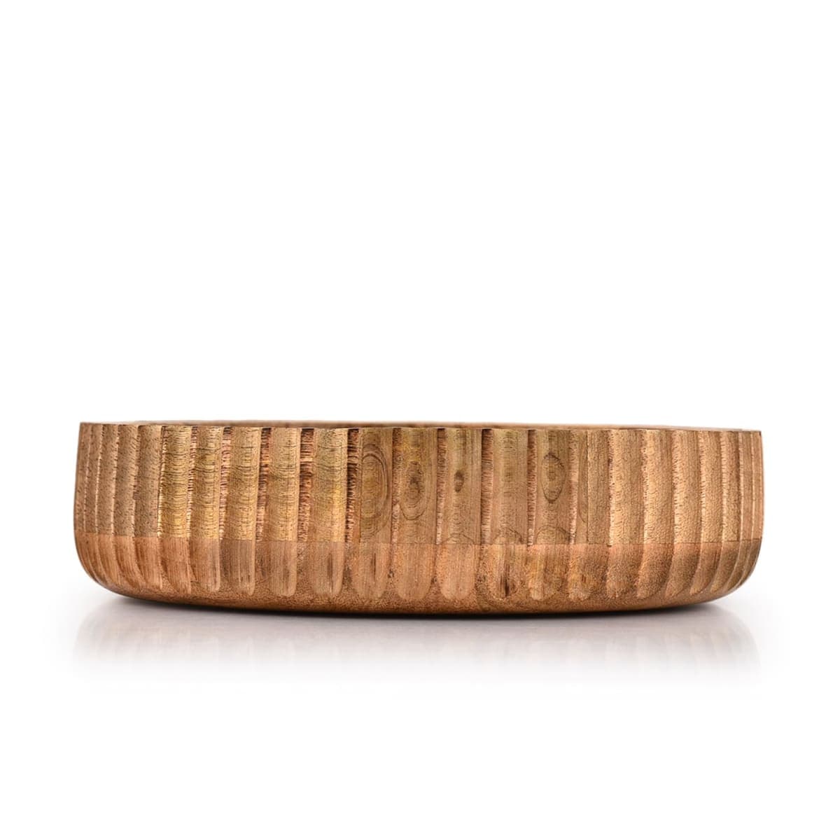 Kimona Fruit Bowls Wooden Fruit Bowl or Candy Bowl, Elevate Your Space With A Unique Bowl Centerpiece (10" X 10" X 2.5") thumbnail 3