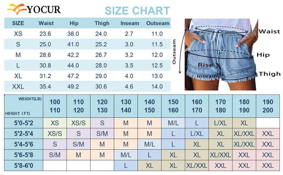 YOCUR Women's Casual Denim Shorts Summer Lightweight Trendy Cute Vintage Hot Pants Drawstring Tassel Jean Beach Shorts Light Blue L thumbnail 5