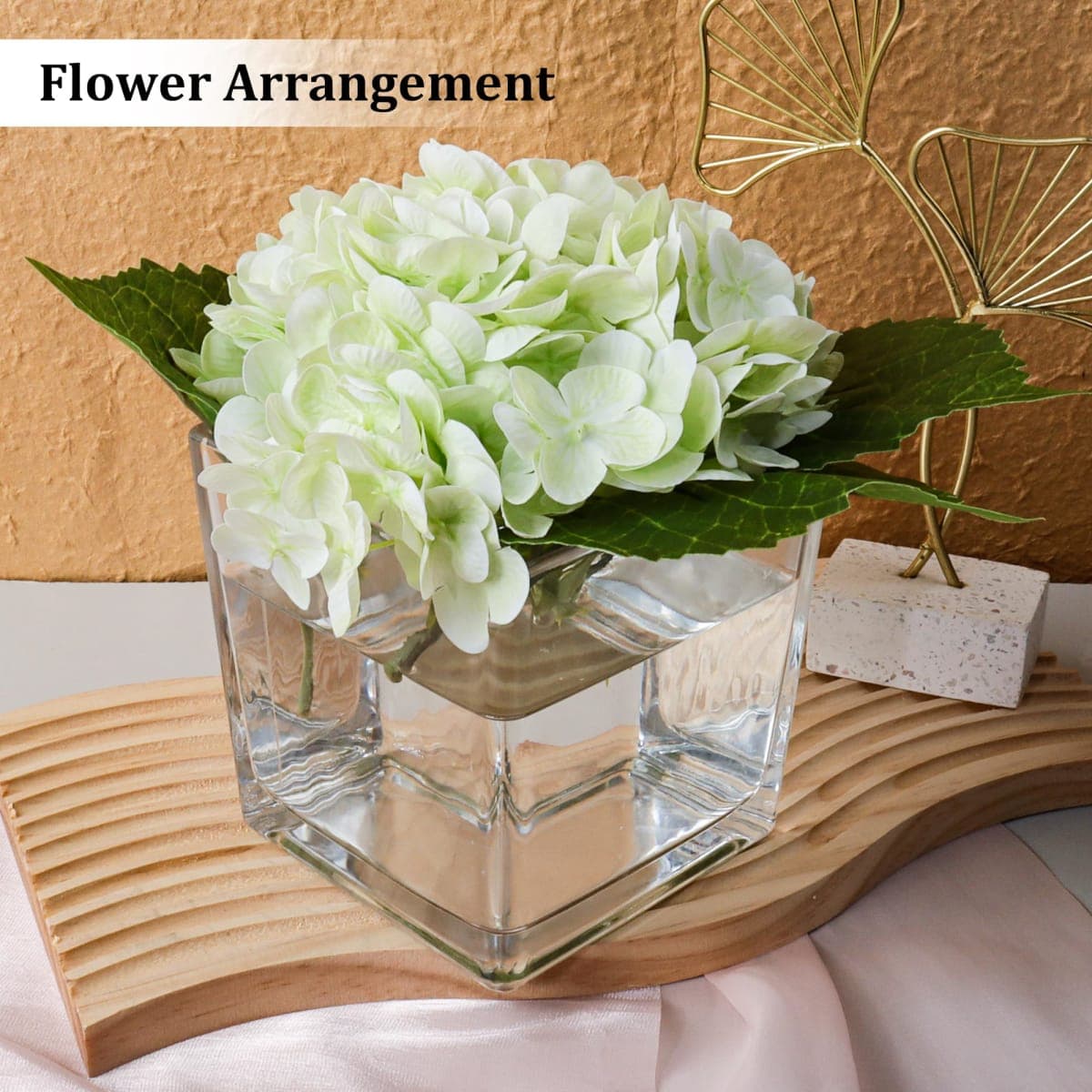 Comrzor 6 Pack Square Glass Vases 5" x5" x 5", Clear Flower Vases thumbnail 5