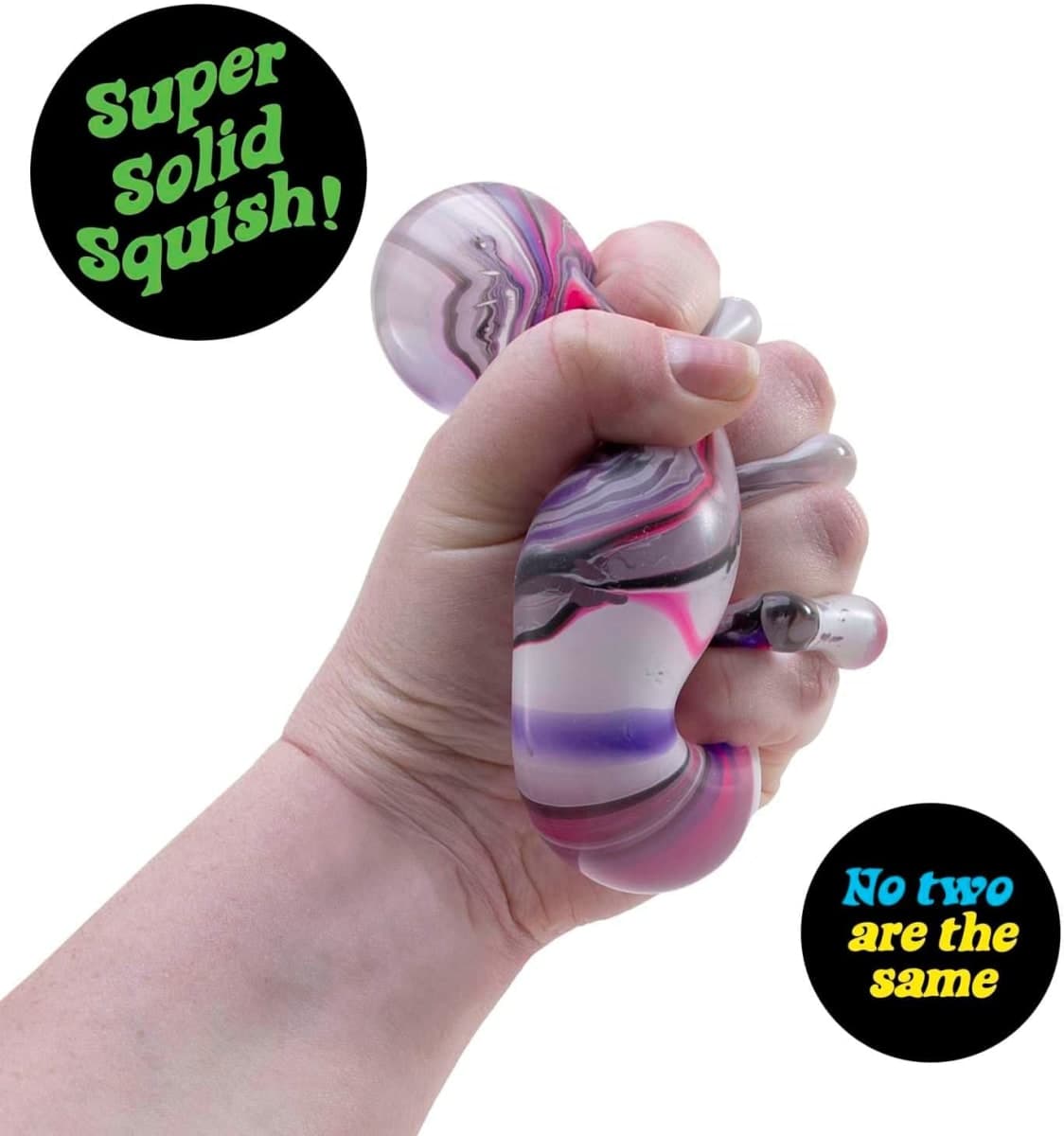 Schylling NeeDoh Nice Cube Swirl - Sensory Toy with a Super Solid Squish - Unique, Swirling Color Blend - Ages 3 and Up - Color May Vary - 2 Pack thumbnail 5