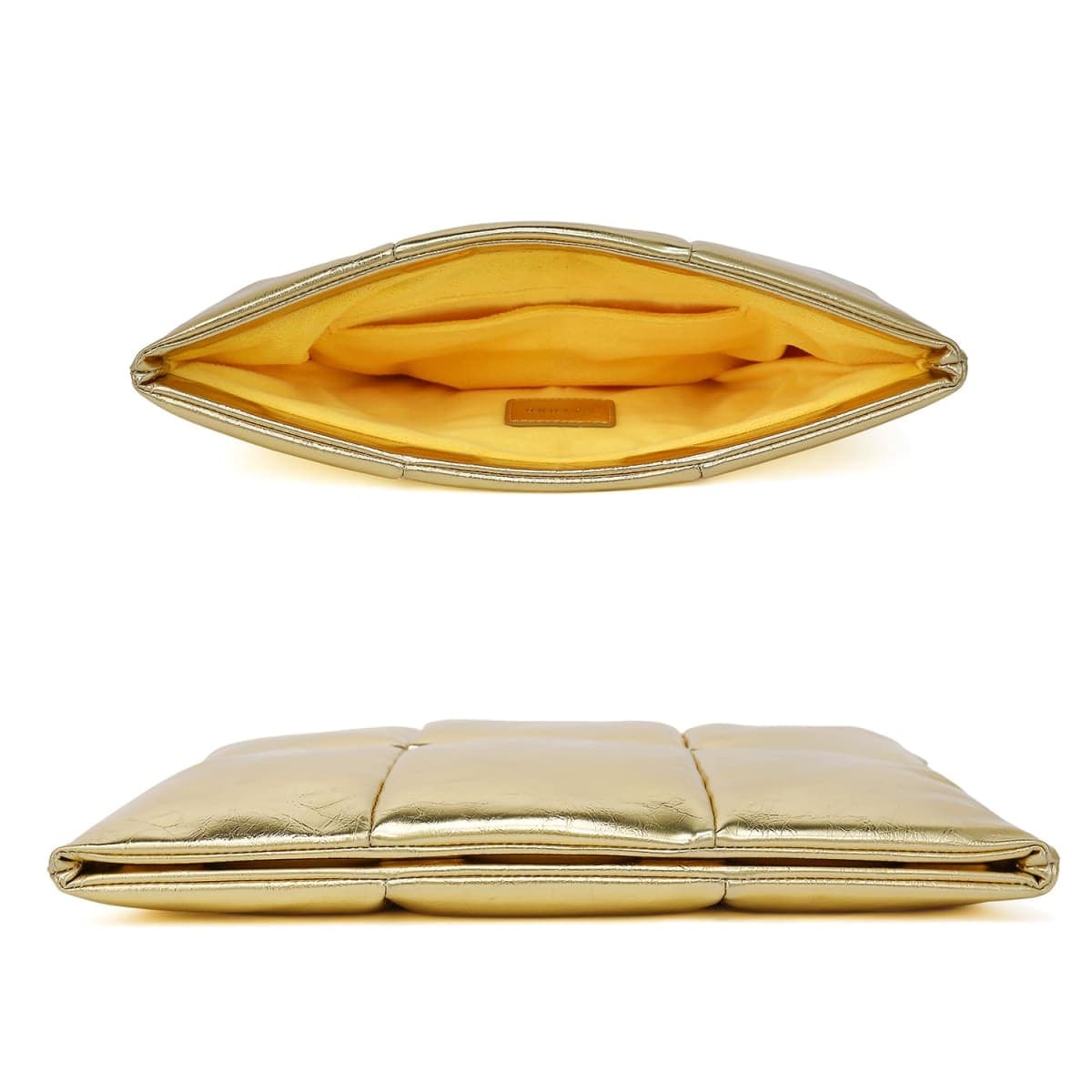 KAYOND 15-16 Inch Puffy Laptop Sleeve for MacBook Air 15 M4/M3/M2 2025-2023and MacBook Pro 16 in M4 2024,Gold thumbnail 2