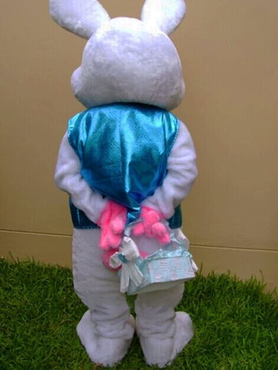 Easter Bunny Mascot Costume Rabbit Cartoon Fancy Party Dress Performance Suit Adult thumbnail 5