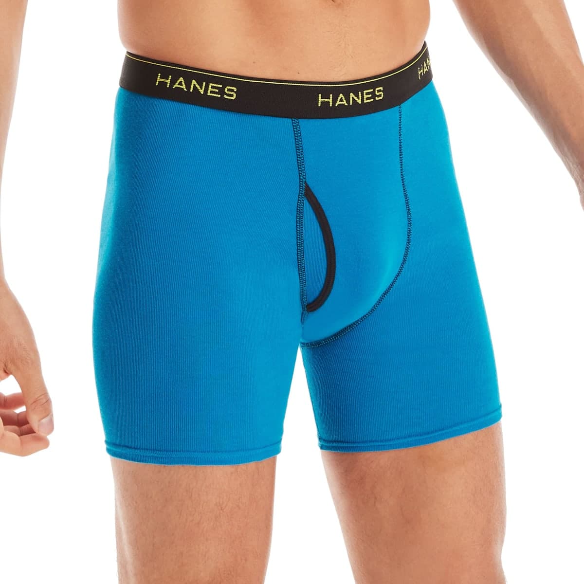 Hanes Men's Boxer Briefs, Soft and Breathable Cotton Underwear with ComfortFlex Waistband, Multipack, Striped Assorted - 6 Pack, 3X-Large thumbnail 3