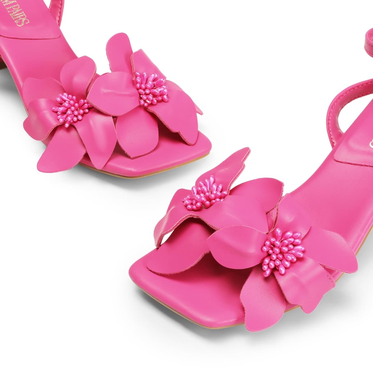 DREAM PAIRS Women's Heeled Sandals, Hot Pink-pu, 10 thumbnail 3