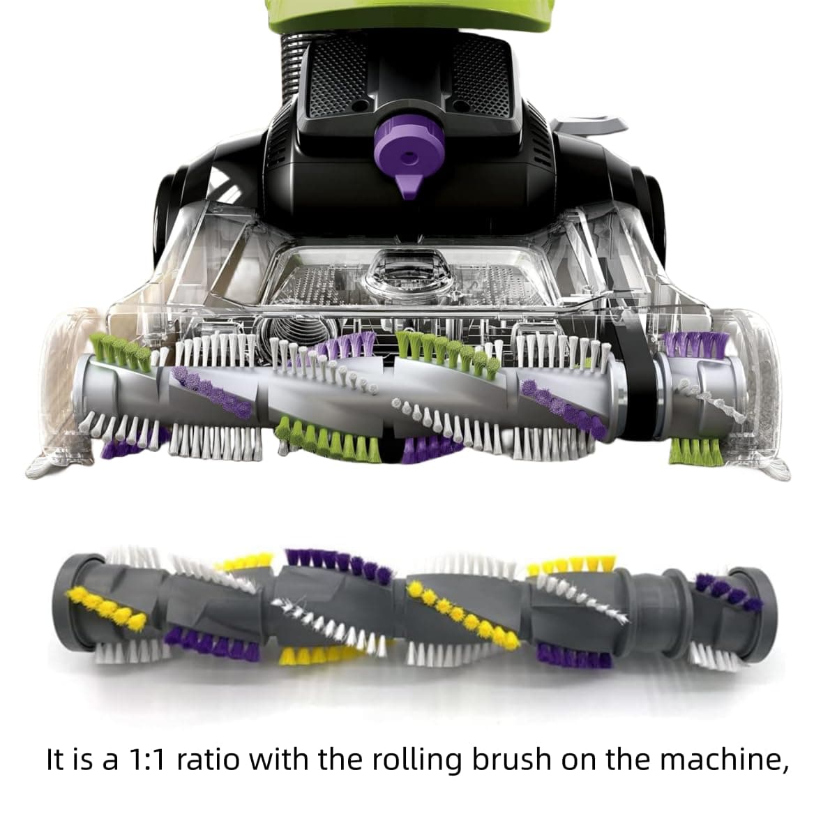 Vacuum Cleaner Brush Roll Belt for Bissell Cleanview Swivel Pet Parts 2252 2254 2486 2489 22543 24899 1327 1333 Replace Part No. 1604545 thumbnail 4