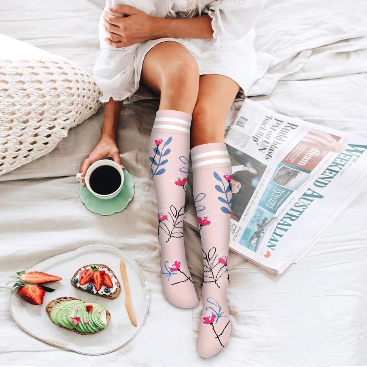 6 Pack Copper Compression Socks for Women and Men Circulation-Best Support for Medical,Running,Nursing,Athletic thumbnail 3