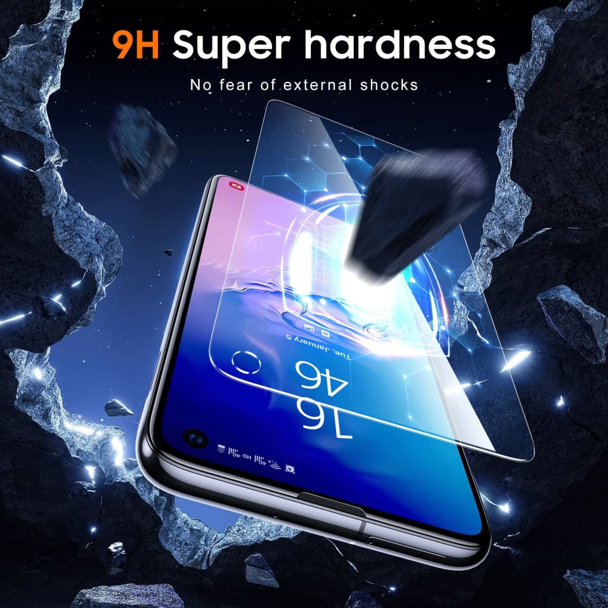 [3 Pack] UniqueMe Screen Protector Compatible for Samsung Galaxy S10e Tempered Glass HD Clear Screen Protector with Easy Installation Frame, 9H Hardness Anti Scratch Bubble Free thumbnail 3