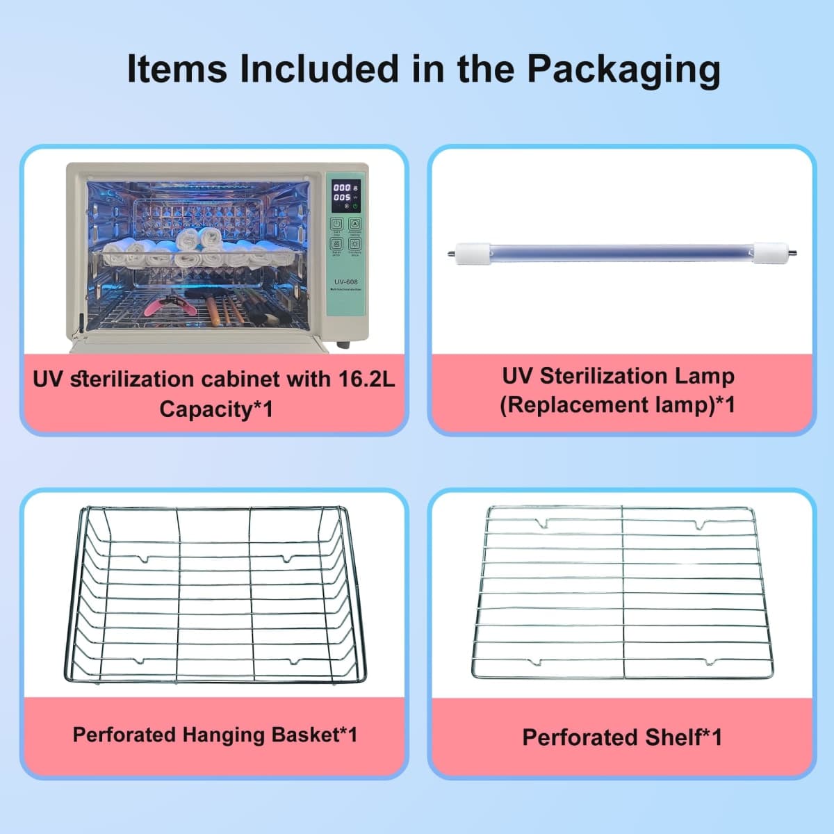 Sterilizer Tools, 10L Drying and 3-in-1 Disinfection Tools 150W Sterilizer with Timer Disinfection Cabinet Suitable for Mother-Child Products, Towels, Hair Salons, Nail Studios thumbnail 5