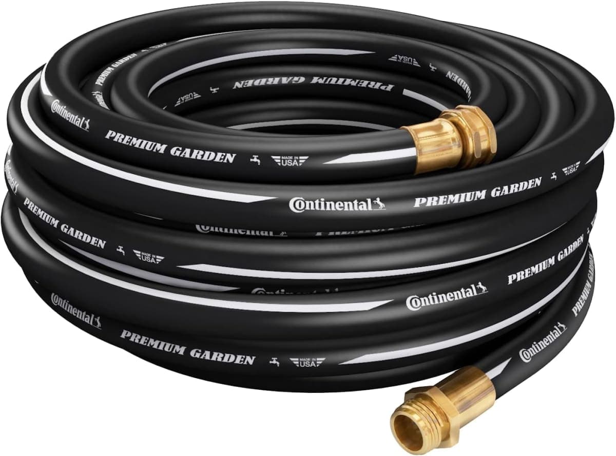 Continental ContiTech 20582671 Heavy Duty Cold Water Premium Rubber Hose, 5/8" ID, 50', MxF Brass 5/8" NPT Threads, Rubber, Black thumbnail 2