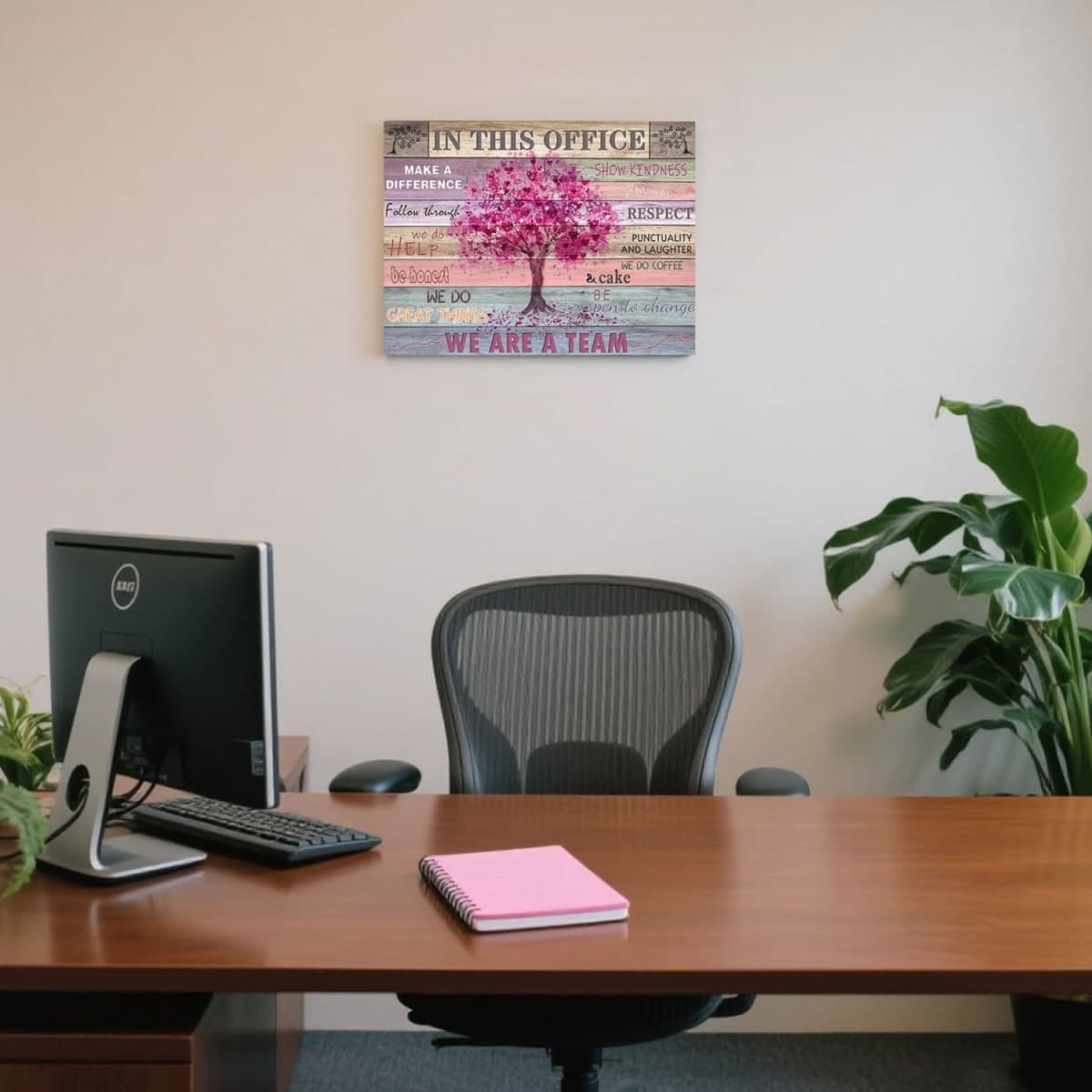 SOOTHAN Inspirational Team Rules Wall Art for Office Decor Motivation Positive Quotes 16x12inch thumbnail 5
