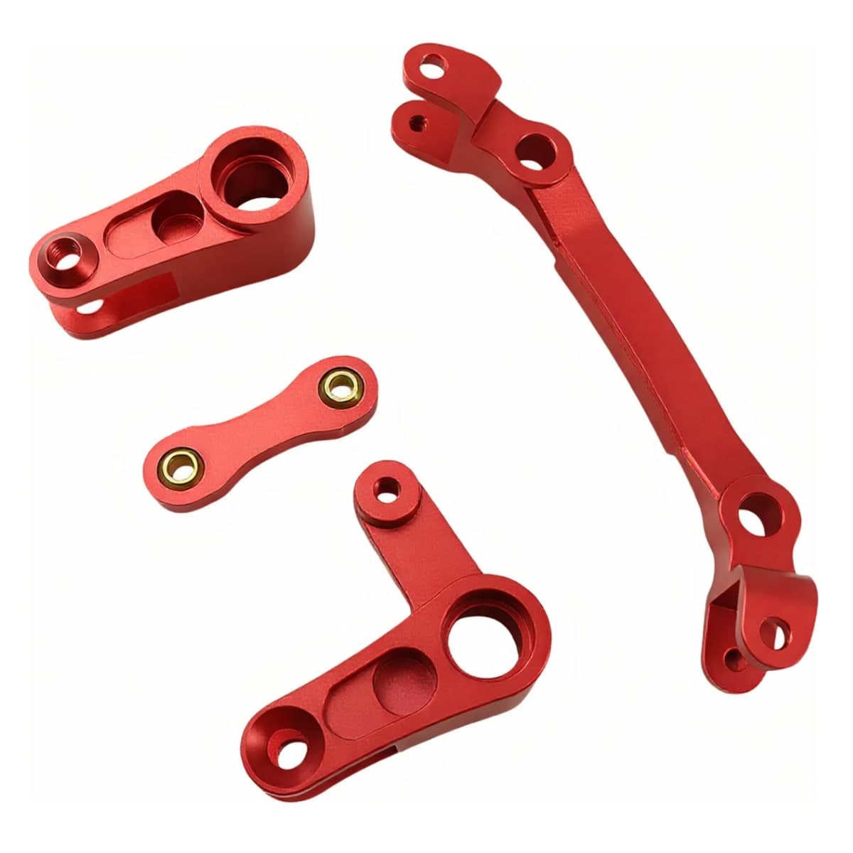 Aluminum Steering Bellcrank for ARRMA Granite Senton Typhon Big Rock (Red) thumbnail 4