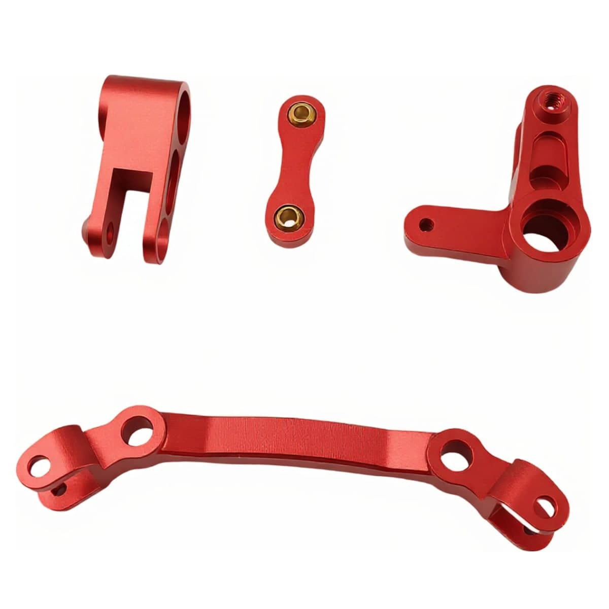 Aluminum Steering Bellcrank for ARRMA Granite Senton Typhon Big Rock (Red) thumbnail 5