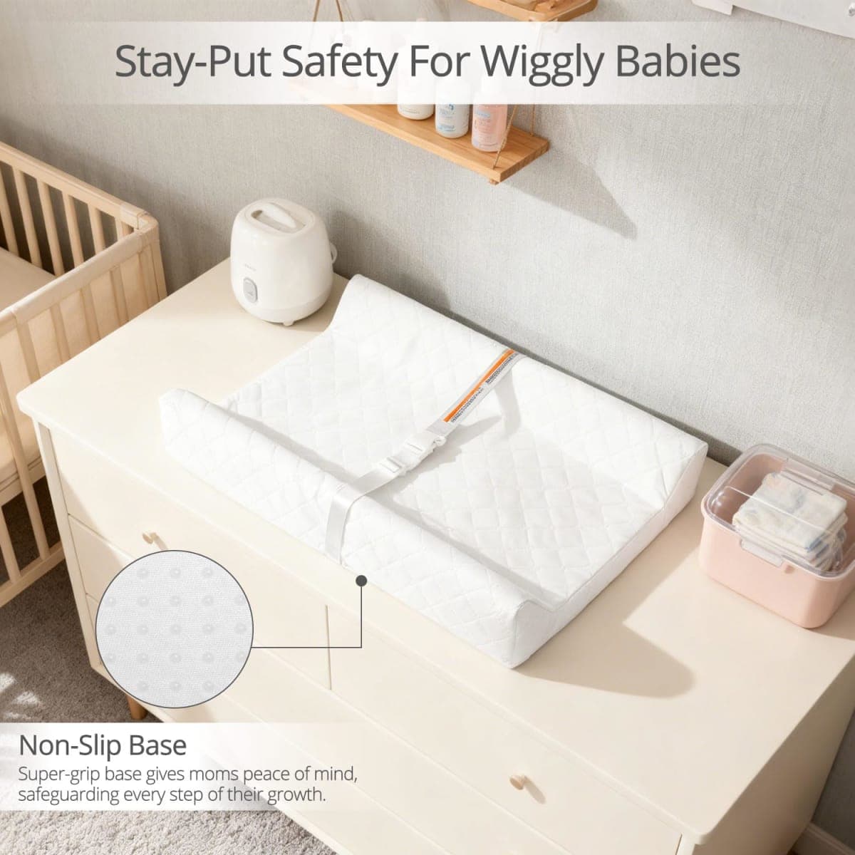 JVEOO Waterproof Baby Changing Pad Wipeable Diaper Changing Mat thumbnail 4