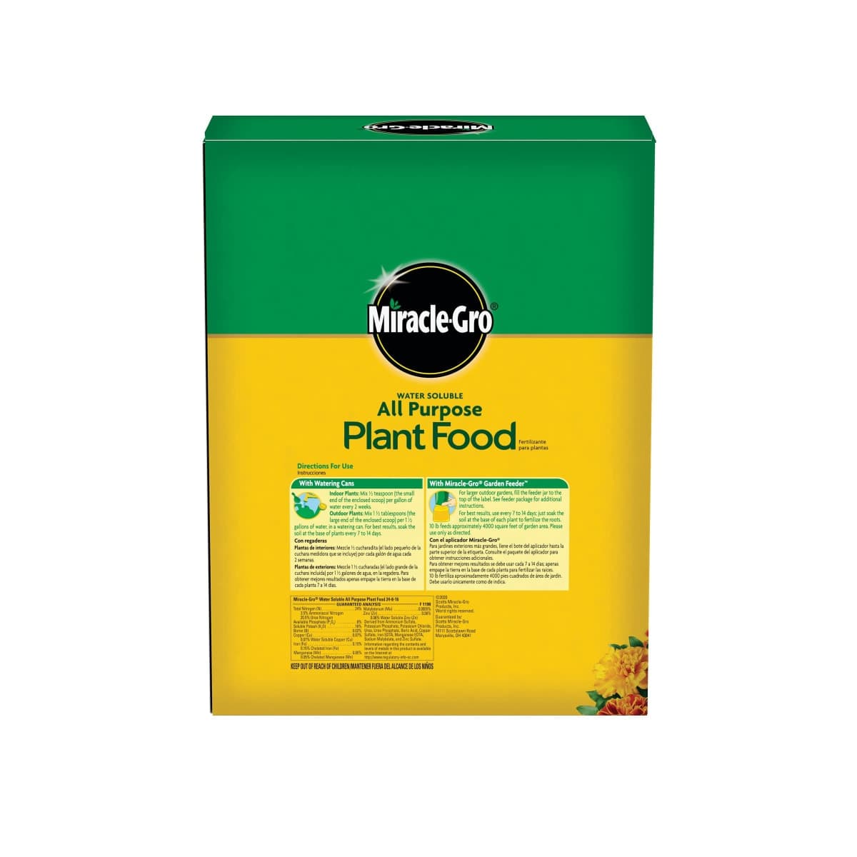 Scotts Company Miracle Gro 1000282 All Purpose Plant Food, 3-Pound thumbnail 2