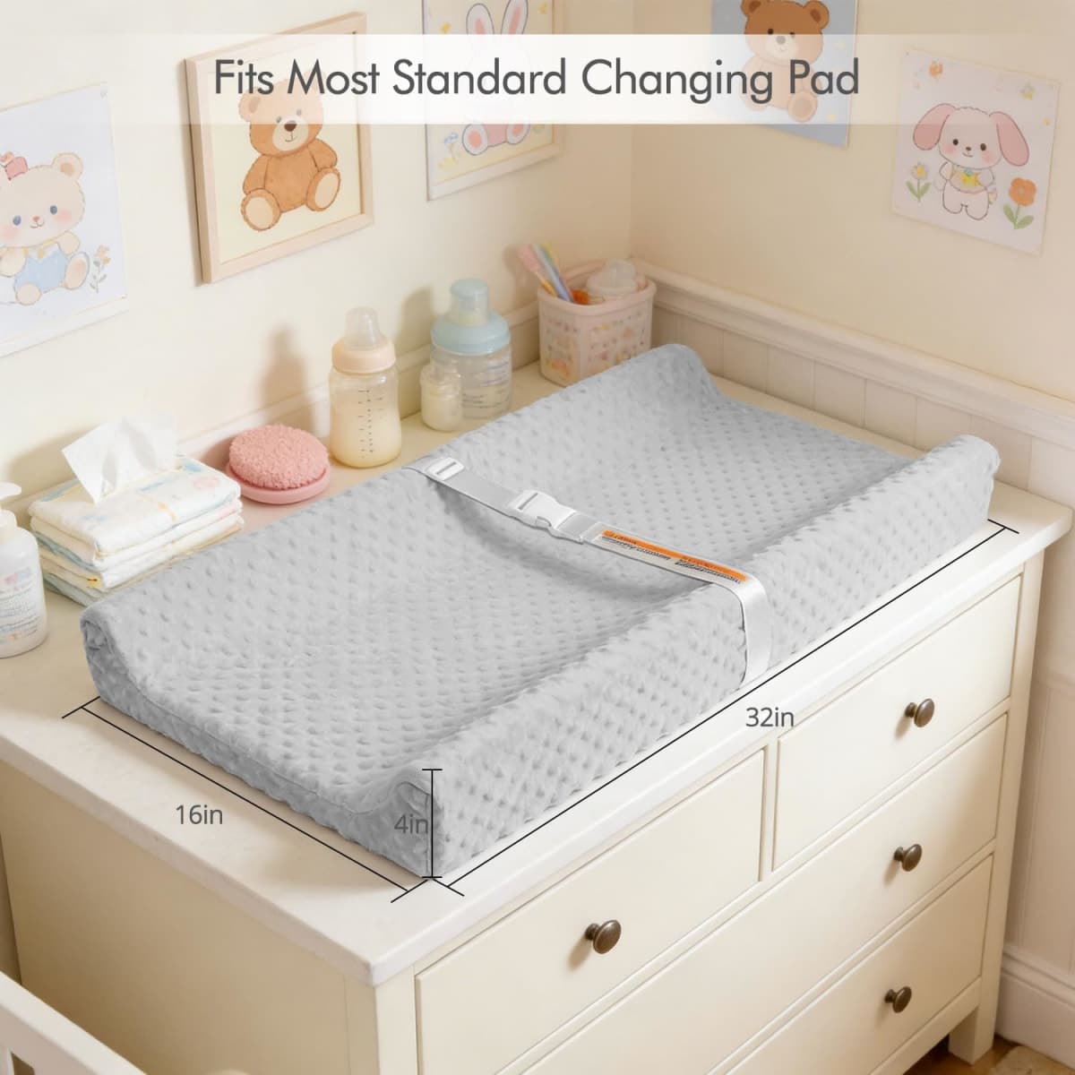 JVEOO 2 Pack Baby Changing Pad Covers thumbnail 3