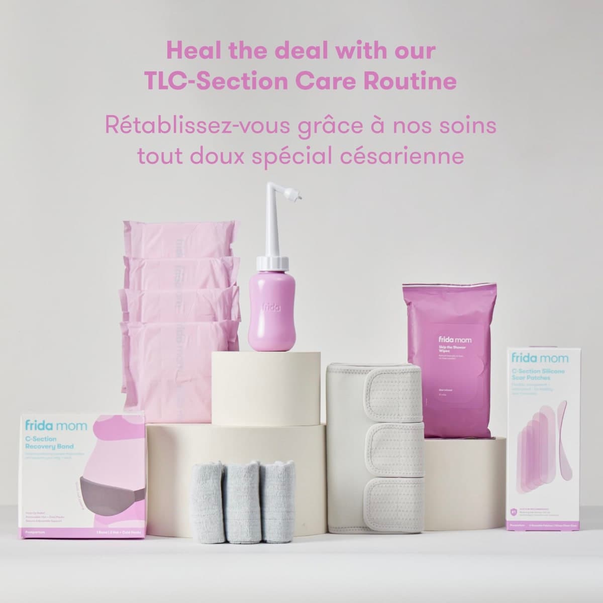 Frida Mom C-Section Silicone Strips, C-Section Recovery Must Have Scar Patches, Reusable Medical Grade Treatment for Keloid Scars, Includes Case & Pouch thumbnail 5
