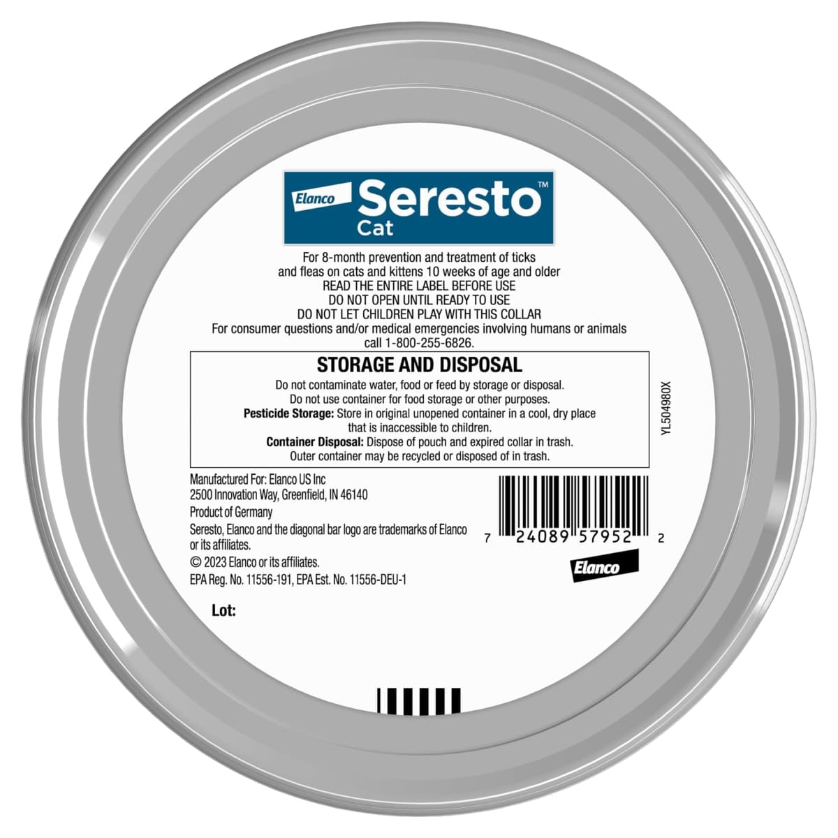 Seresto Cat Vet-Recommended Flea & Tick Treatment & Prevention Collar for Cats, 8 Months Protection | (Pack of 2) thumbnail 2