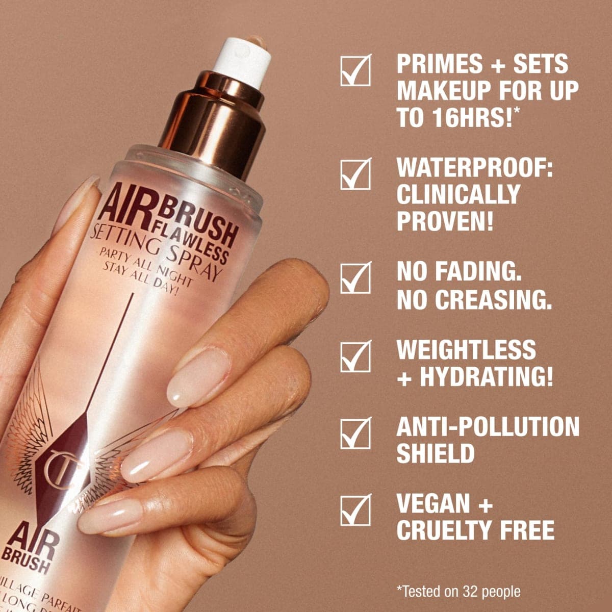 Charlotte Tilbury Airbrush Flawless Setting Spray - Hydrating & Waterproof thumbnail 4