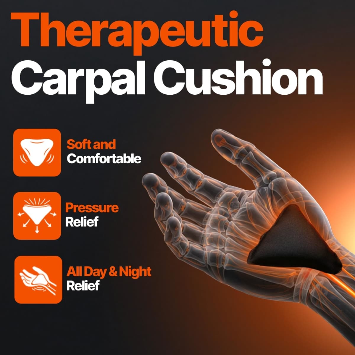 DR. BRACE Adjustable Wrist Brace Night Support for Carpal Tunnel, FSA & HSA Eligible, Doctor Developed, Upgraded with Double Splint & Therapeutic Cushion, Hand Brace for Pain Relief, Injuries, Sprains (S/M Right Hand, Grey) thumbnail 4