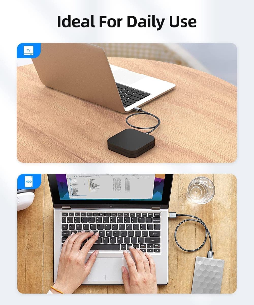SUNGUY Short USB 3.0 Cable, 1FT USB Type A Male to Type A Male, Transfer Rate Up to 5Gbps Cable Compatible with Printers, Modems, Hard Drives, Cameras, HDD, DVD, Laptops, etc. thumbnail 3
