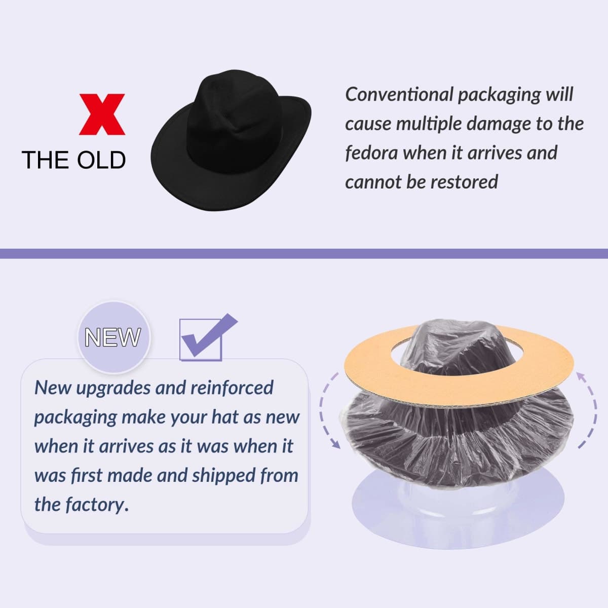 Wide Brim Fedora Hats for Women Men Two Tone Dress Hat Felt Panama Hat in Two Audlt Size, Black & Red, Large-X-Large thumbnail 5
