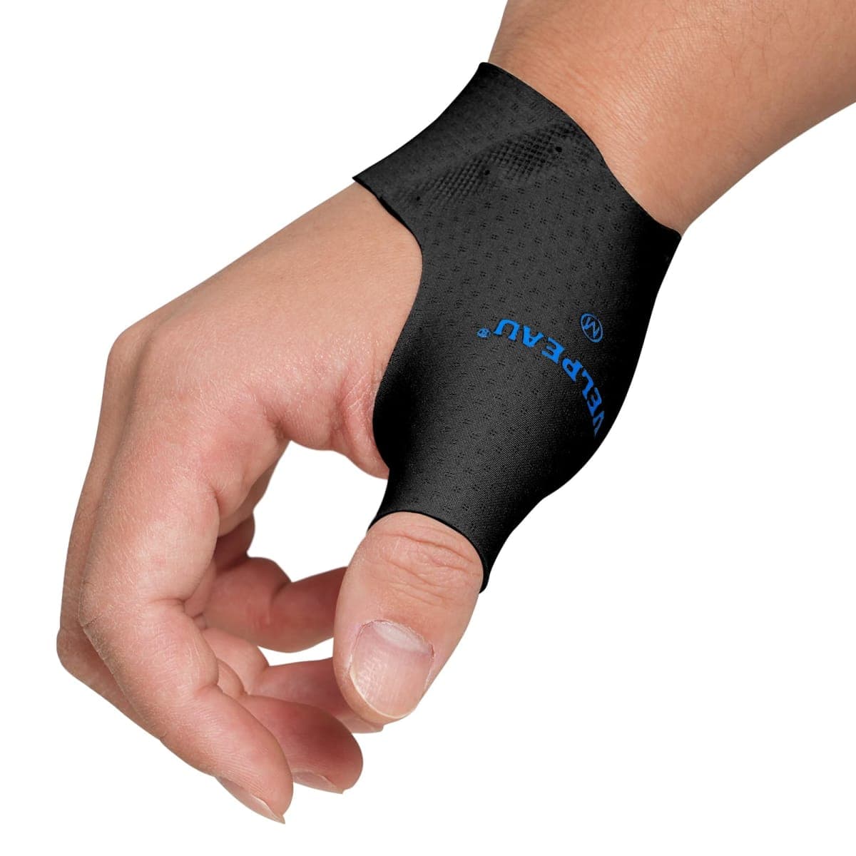Velpeau Thumb Compression Sleeve for Tendonitis (Pack of 2), Seamless Technology, Gloves Wraps for Arthritis Pain Relief for Women & Men, Splint Liner, Fits Both Hands (Black, Short Version, M) — image 1