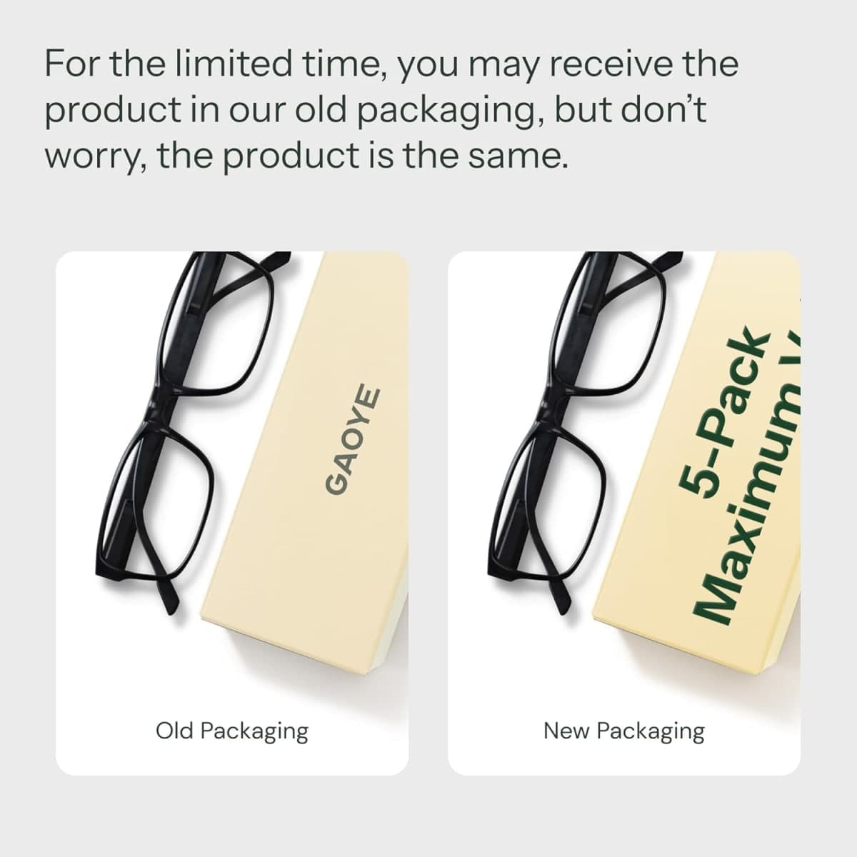 Gaoye 2.75 Professional Reading Glasses for All Day - Computer Readers with Blue Light Protection - Value Pack thumbnail 3