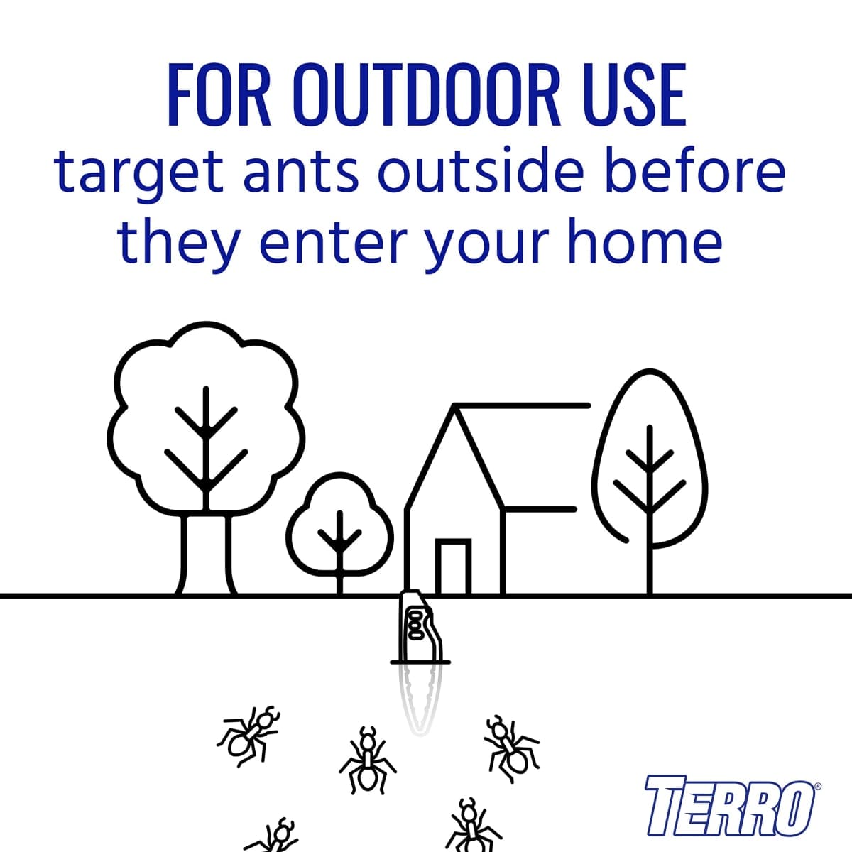TERRO Liquid Ant Baits - T1813 - Outdoor Ready-to-Use Terro Traps, Kills Household Ants, 8 Bait Stakes thumbnail 4