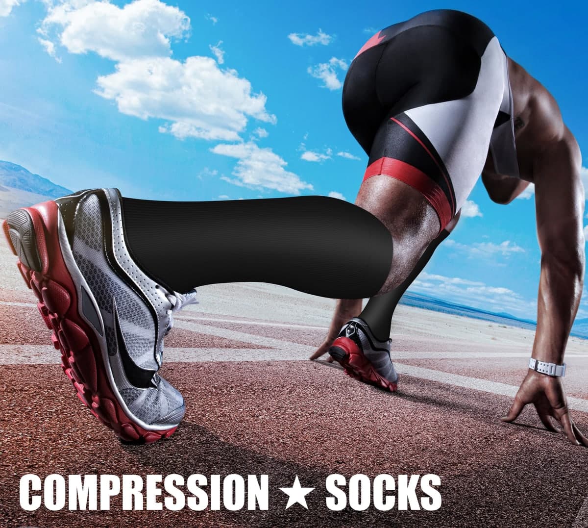 CHARMKING 3 Pairs Open Toe Compression Socks for Women & Men Circulation 15-20 mmHg is Best Support for All Day Wear, 01 Balck/Black/Black, Small-Medium thumbnail 3