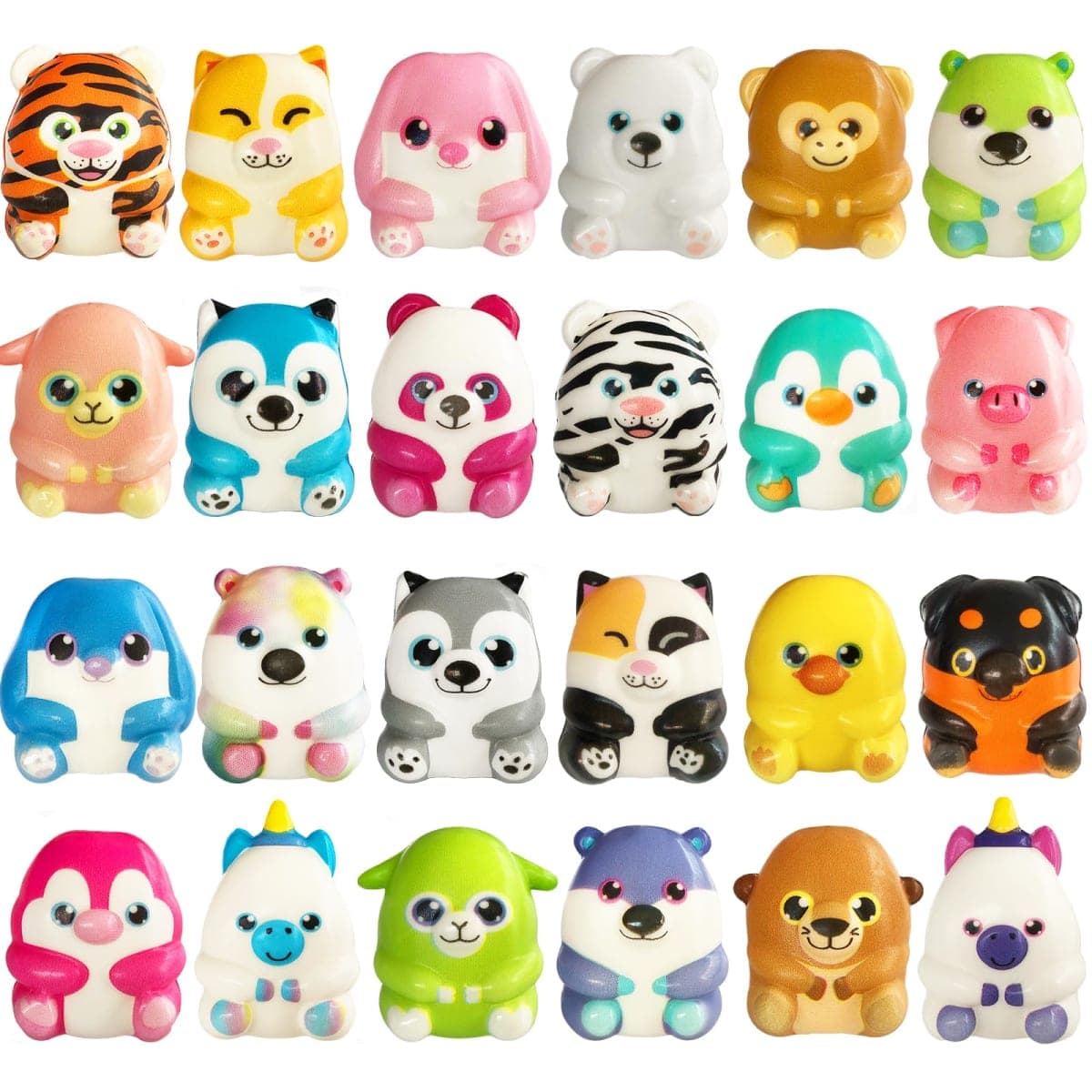 24 Pcs Party Favors Filled with Squishy Toys,Jumbo Slow Rising Squishies Toys,Soft Kawaii Animal Squishy Toys for Birthday Goodie Bag Stuffers,Pinata Stuffers,Classroom Prizes,Carnival Prizes — image 1