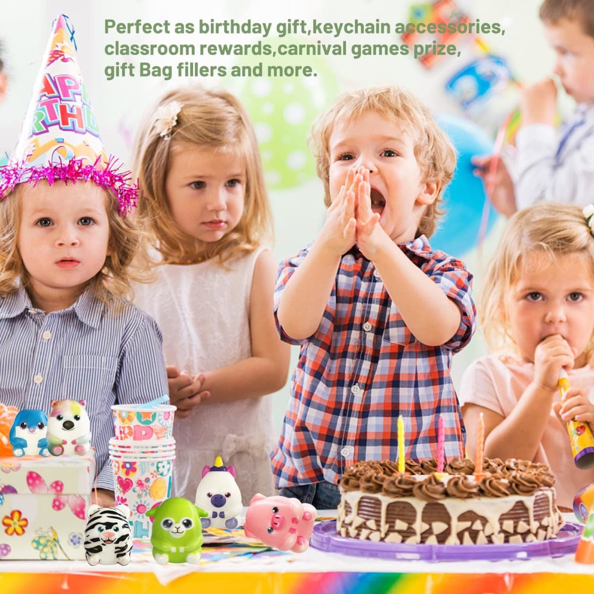 24 Pcs Party Favors Filled with Squishy Toys,Jumbo Slow Rising Squishies Toys,Soft Kawaii Animal Squishy Toys for Birthday Goodie Bag Stuffers,Pinata Stuffers,Classroom Prizes,Carnival Prizes thumbnail 5