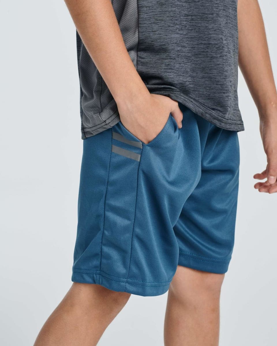 5 Pack Boys' Basketball Shorts Athletic Quick Dry Youth Kids with Pockets, Set 6, Medium thumbnail 3