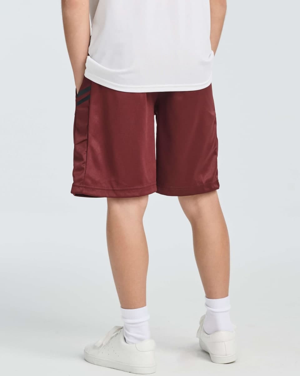 5 Pack Boys' Basketball Shorts Athletic Quick Dry Youth Kids with Pockets, Set 6, Medium thumbnail 4
