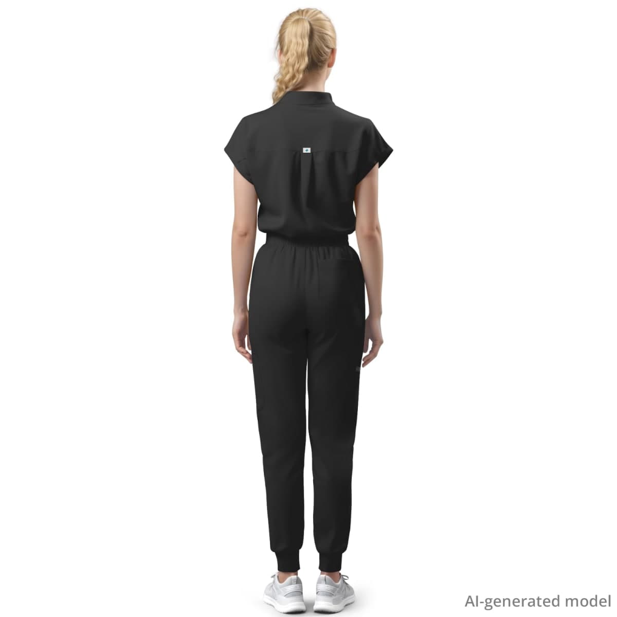 Scrubs for Women Set - Stretch Stand Collar & Jogger Pant with 11 Pockets thumbnail 3