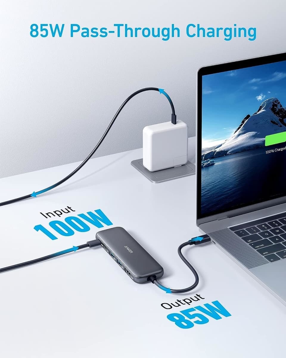 Anker 332 USB-C Hub (5-in-1) with 4K HDMI Display (Renewed) thumbnail 3