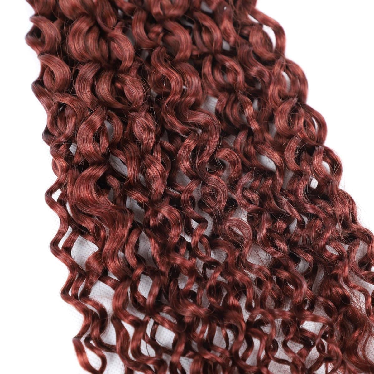 #33 Light Brown Human Hair Braiding Hair For Boho Braids 12 12 12 Inch Brown Deep Wave Bulk Human Hair Unprocessed Brazilian Virgin Hair 3 Bundle 50 Gram Per Bundle No Weft Extensions thumbnail 5