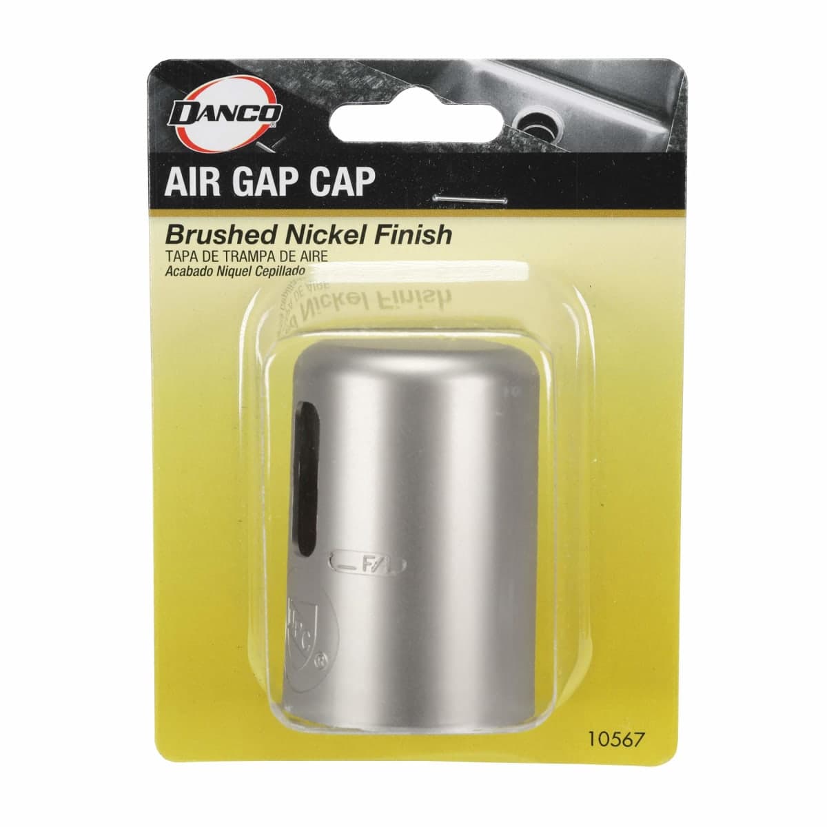 DANCO Kitchen Air Gap Cap, Brushed Nickel, 1-Pack (10567) thumbnail 5
