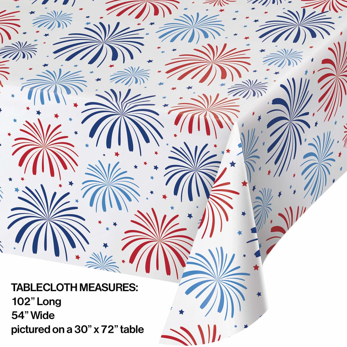 Creative Converting Plastic Tablecloth, One Size, Multicolor thumbnail 2