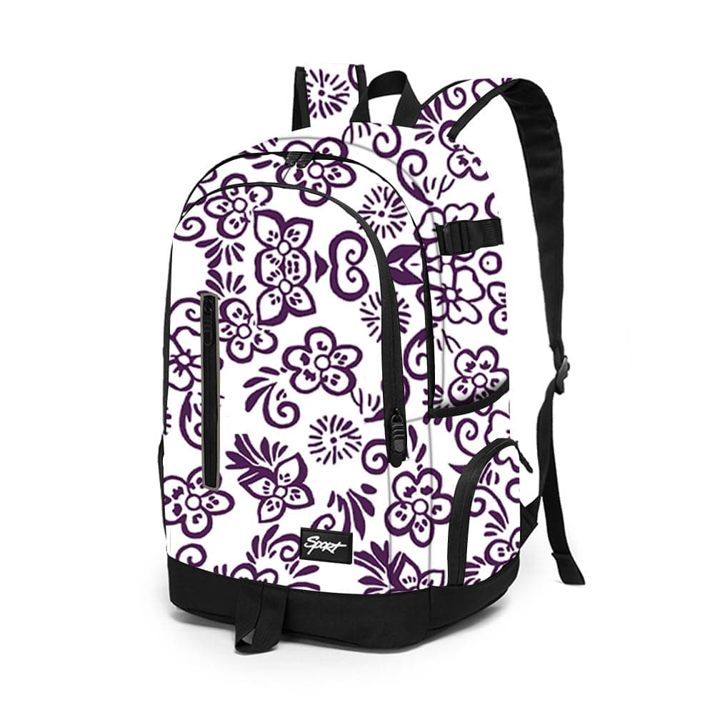 rickyh style School Backpack Travel Bag for Men & Women Lightweight College Back Pack with Laptop Compartmen, 04 Ink, thumbnail 2