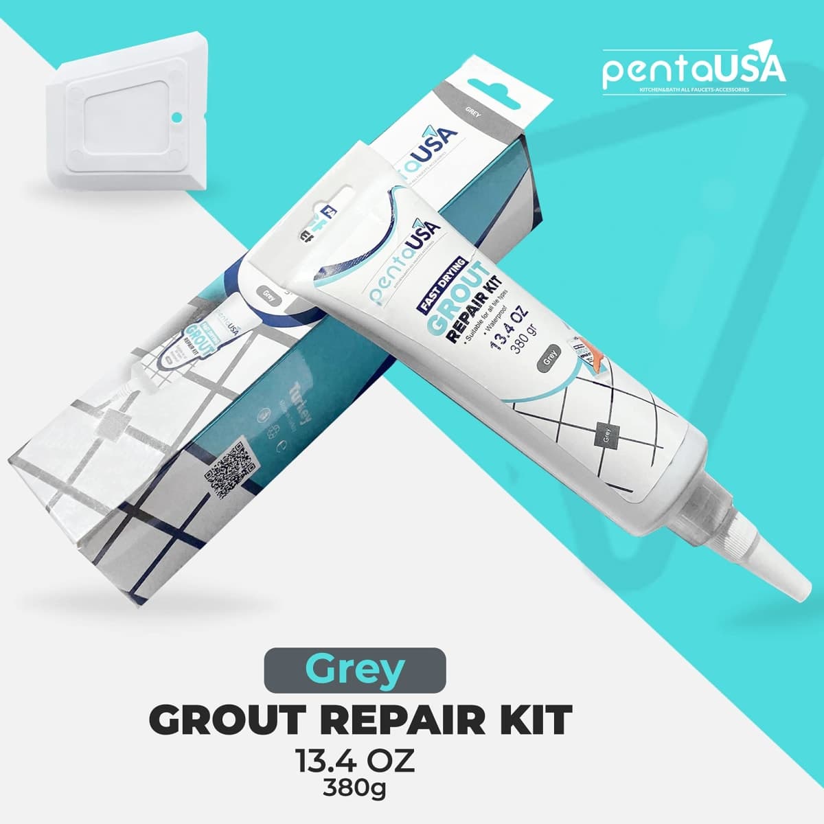 PentaUSA Premixed Tile Grout Repair - Warm Beige (13.4oz/380g) thumbnail 2