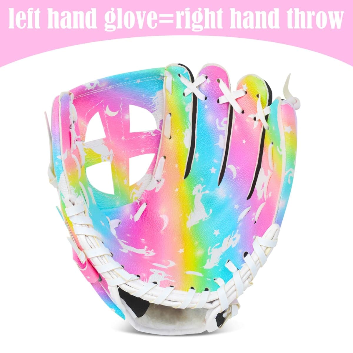 Ausletie Kids Baseball Glove,Softball Gloves,Baseball Softball Mitt for Kids Girls Toddlers, Tee Ball Glove for Training and Beginner Play, Left Hand Glove, Right Hand Throw thumbnail 3