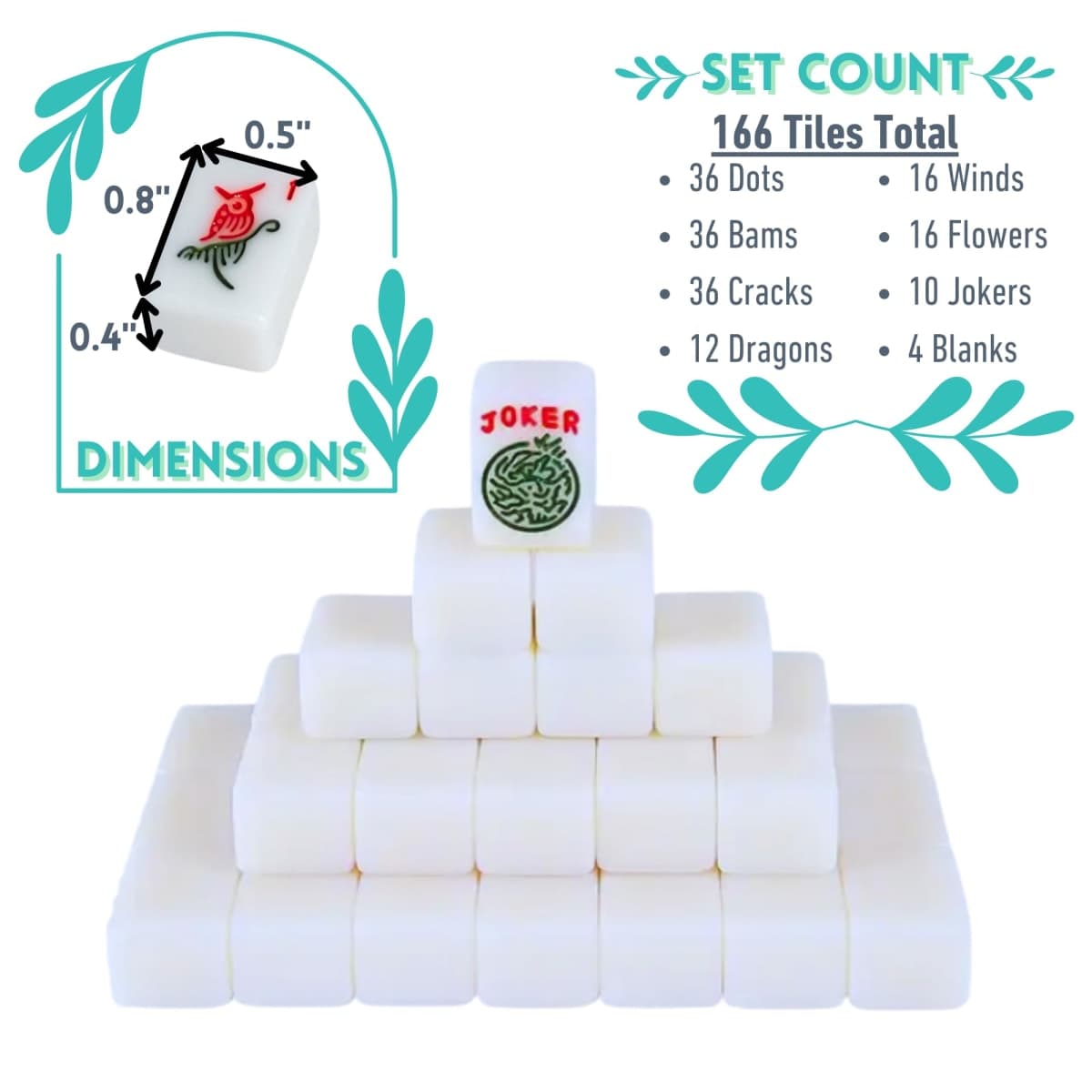 Mini American Mahjong Set for Travel and Fun | Small Size (0.8"x0.5"x0.4") | Gift or On-The-Go Game. (Special Edition) thumbnail 2