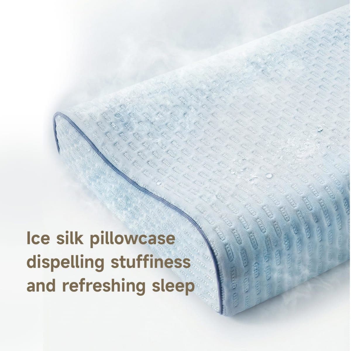 slegox Latex Pillow, Medium Soft Latex Foam Pillow for Sleeping with Removable Cotton Inner Cover, Side and Stomach Sleepers, Helps Relieve Pressure thumbnail 2
